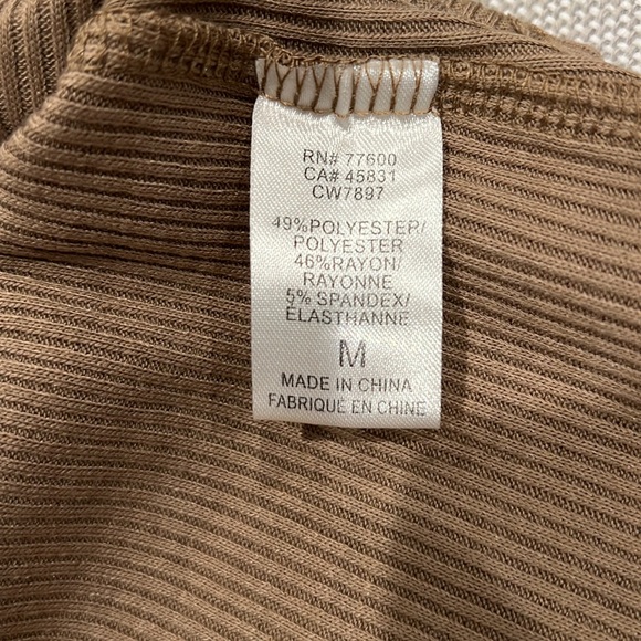 CHASER Brand Long Sleeve Tee Shirt, mocha , size medium. (NWOT) - Picture 12 of 12